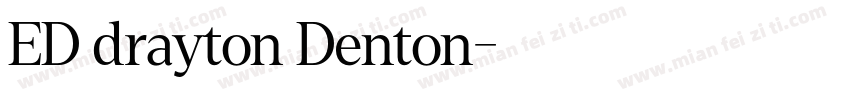 ED drayton Denton字体转换